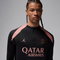 Nike Paris Saint-Germain x Jordan Strike Survêtement 1/4-Zip 2024-2025 Noir Rose Bronze