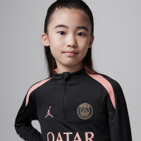 Nike Paris Saint-Germain x Jordan Strike Trainingspak 1/4-Zip 2024-2025 Kids Zwart Roze Brons