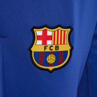 Nike FC Barcelone Academy Pro Pantalon d'Entraînement 1/4-Zip 2024-2025 Enfants Bleu Foncé Jaune