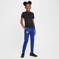 Nike FC Barcelone Academy Pro Pantalon d'Entraînement 1/4-Zip 2024-2025 Enfants Bleu Foncé Jaune