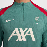 Nike Liverpool Strike Elite Haut d'Entraînement 1/4-Zip 2024-2025 Vert Rouge