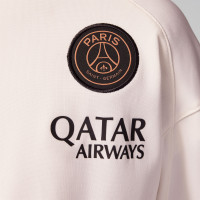 Nike Paris Saint-Germain x Jordan Strike Trainingspak Full-Zip 2024-2025 Kleuters Gebroken Wit Zwart Roze