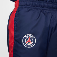 Nike Paris Saint-Germain Trainingspak Woven Hooded 2024-2025 Donkerblauw Rood