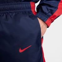 Nike Paris Saint-Germain Trainingspak Woven Hooded 2024-2025 Donkerblauw Rood