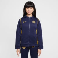 Nike Inter Milan Strike Survêtement à Capuche Full-Zip 2024-2025 Enfants Bleu Foncé Doré