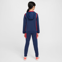 Nike Paris Saint-Germain Trainingspak Full-Zip Hooded 2024-2025 Kids Donkerblauw Rood