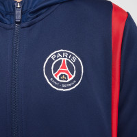 Nike Paris Saint-Germain Trainingspak Full-Zip Hooded 2024-2025 Kids Donkerblauw Rood