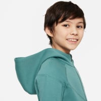 Nike Tech Fleece Sportswear Trainingspak Kids Groen Zwart