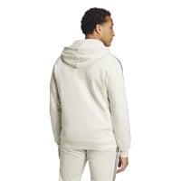 adidas City Escape Fleece Sweat à Capuche Beige Gris Foncé