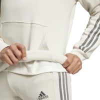 adidas City Escape Fleece Sweat à Capuche Beige Gris Foncé