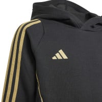 Survêtement à capuche adidas Messi pour enfants, noir, or, blanc