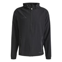 adidas Tiro 25 Vis Tech Competition Hooded Trainingspak Full-Zip Zwart Donkergrijs