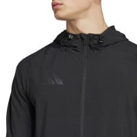 adidas Tiro 25 Vis Tech Competition Veste d'Entraînement à Capuche Noir Gris Foncé