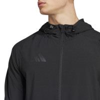 adidas Tiro 25 Vis Tech Competition Survêtement à Capuche Full-Zip Noir Gris Foncé