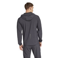 adidas Tiro 25 Vis Tech Pro Hooded Trainingsjack Donkergrijs Zwart