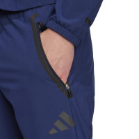 adidas Tiro 25 Vis Tech Competition Survêtement à Capuche Full-Zip Bleu Foncé Noir