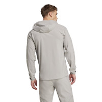 adidas Tiro 25 Vis Tech Competition Hooded Trainingsjack Grijs Zwart