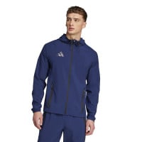 adidas Tiro 25 Vis Tech Competition Survêtement à Capuche Full-Zip Bleu Foncé Noir