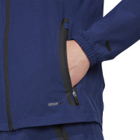 adidas Tiro 25 Vis Tech Competition Survêtement à Capuche Full-Zip Bleu Foncé Noir