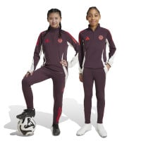 adidas Bayern Munich Pantalon d'Entraînement 2024-2025 Enfants Bordeaux Blanc Rouge