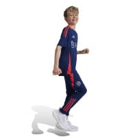 adidas Manchester United Pantalon d'Entraînement 2024-2025 Enfants Bleu Foncé Rouge Argenté