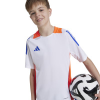 adidas Tiro 24 Voetbalshirt Kids Wit Blauw Rood Oranje