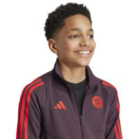 adidas Bayern Munich Survêtement Full-Zip 2024-2025 Enfants Bordeaux Rouge Blanc