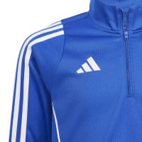 adidas Tiro 24 Trainingstrui 1/4-Zip Kids Blauw Wit