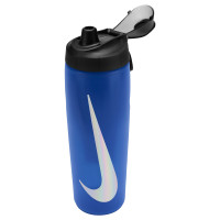 Nike Refuel Locking Drinkbus 709ML Blauw Zwart Zilver