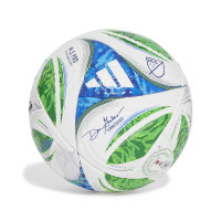 Ballon de football adidas MLS Pro taille 5 blanc vert bleu