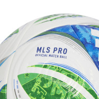 Ballon de football adidas MLS Pro taille 5 blanc vert bleu