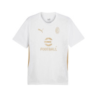 PUMA AC Milan Maillot d'Entraînement 2024-2025 Blanc Doré