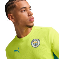 PUMA Manchester City Maillot d'Entraînement 2024-2025 Jaune Bleu Clair