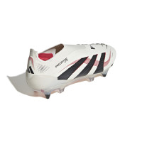 adidas Predator Elite Sans Lacets Crampons Vissés Chaussures de Foot (SG) Blanc Noir Rouge