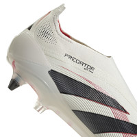 adidas Predator Elite Sans Lacets Crampons Vissés Chaussures de Foot (SG) Blanc Noir Rouge