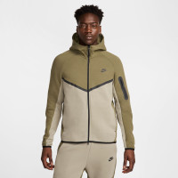 Nike Tech Fleece Sportswear Survêtement Vert Olive Beige Noir