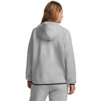 Combinaison de jogging Under Armour Unstoppable en polaire entièrement zippée à capuche pour femmes, gris et noir