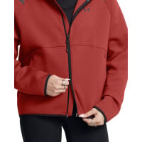 Under Armour Unstoppable Fleece Jack Dames Rood Zwart