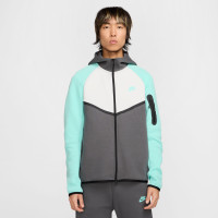 Nike Tech Fleece Sportswear Survêtement Gris Foncé Blanc Turquoise