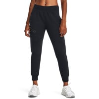 Under Armour Unstoppable Fleece Joggingpak Full-Zip Hooded Dames Zwart Donkergrijs