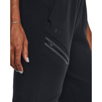 Pantalon de survêtement Unstoppable Unstoppable en polaire Under Armour pour femmes, noir et gris foncé