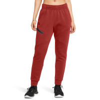 Under Armour Unstoppable Fleece Pantalon de Jogging Femmes Orange Noir