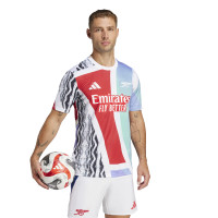 adidas Arsenal Pre-Match Trainingsshirt 2024-2025 Rood Wit Blauw Zwart