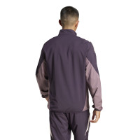 adidas Arsenal Présentation Veste d'Entraïnement 2024-2025 Mauve Foncé Beige Mauve