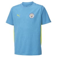 PUMA Manchester City Maillot d'Entraînement 2024-2025 Bleu Clair Jaune