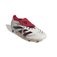 adidas Predator Elite FT Crampons Vissés Chaussures de Foot (SG) Blanc Noir Rouge