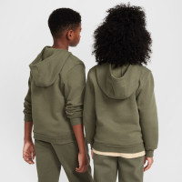 Survêtement polaire Nike Sportswear Club pour enfants vert olive blanc