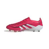 adidas Predator Elite Gazon Artificiel Chaussures de Foot (AG) Rouge Blanc Noir