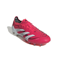 adidas Predator Elite Gazon Artificiel Chaussures de Foot (AG) Rouge Blanc Noir