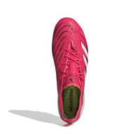 adidas Predator Elite Gazon Artificiel Chaussures de Foot (AG) Rouge Blanc Noir